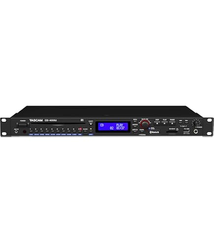 Amazon.com: Tascam CD-200BT Rackmount Professional CD Player with